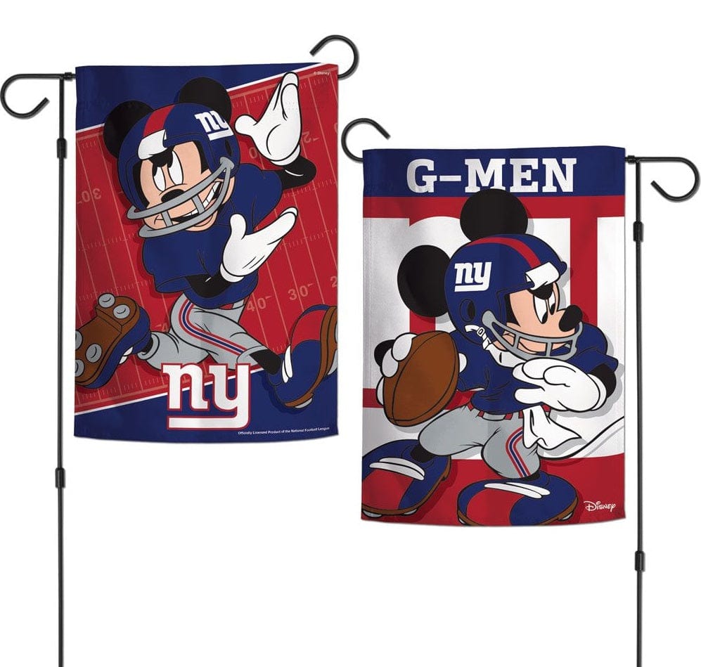 New York Giants Garden Flag 2 Sided Mickey Mouse G-Men
