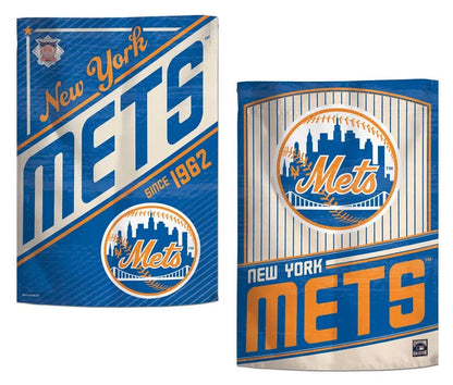 New York Mets Garden Flag 2 Sided Retro Classic Logo