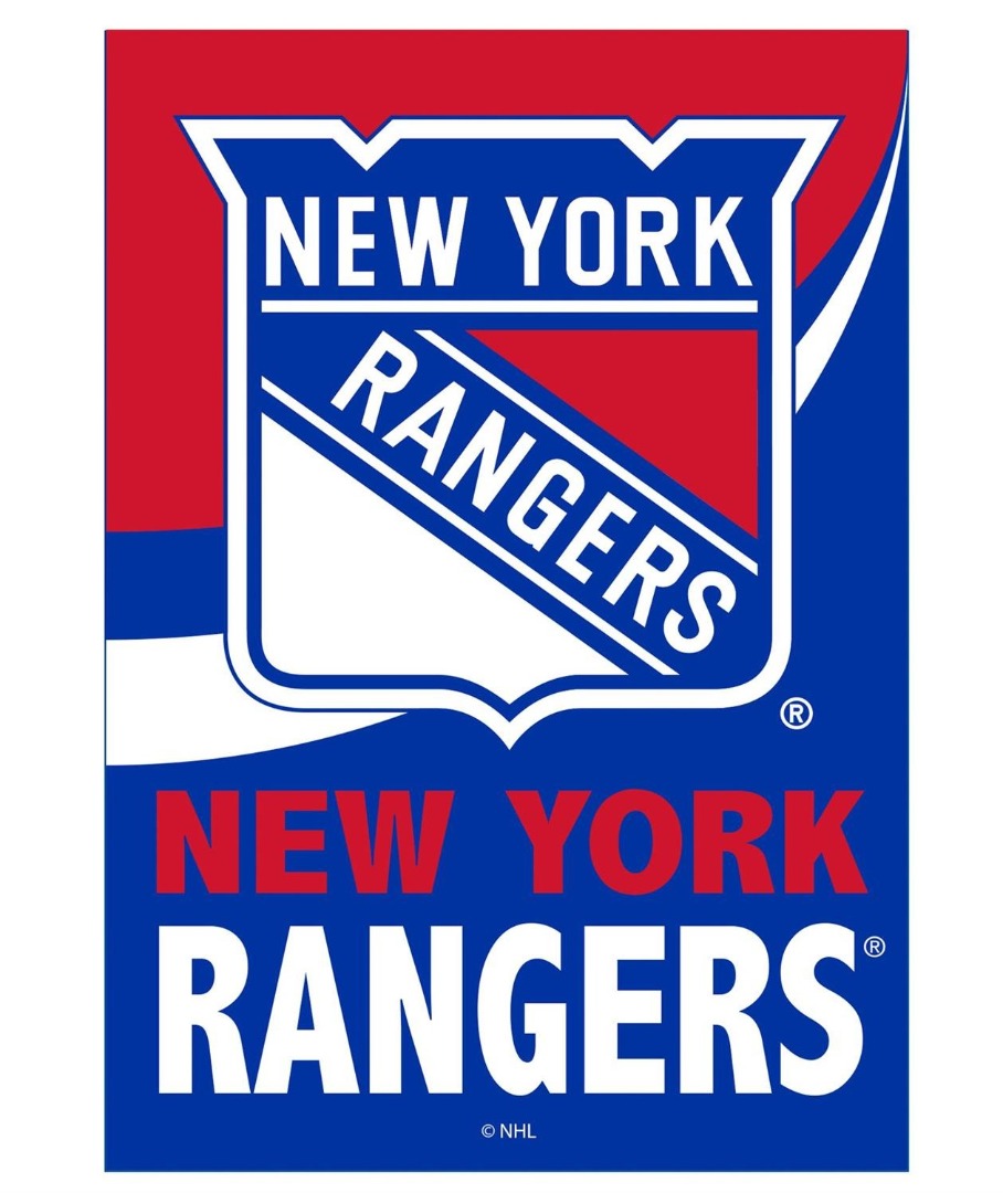 New York Rangers 2 Sided Burlap Garden Flag