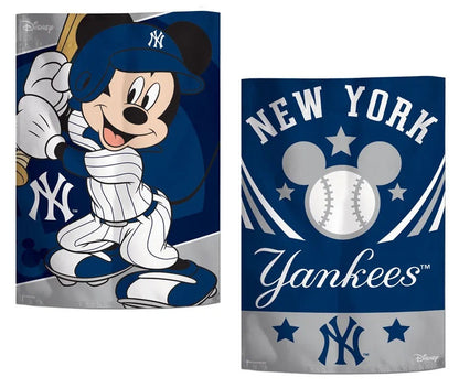 New York Yankees Garden Flag 2 Sided Mickey Mouse Disney