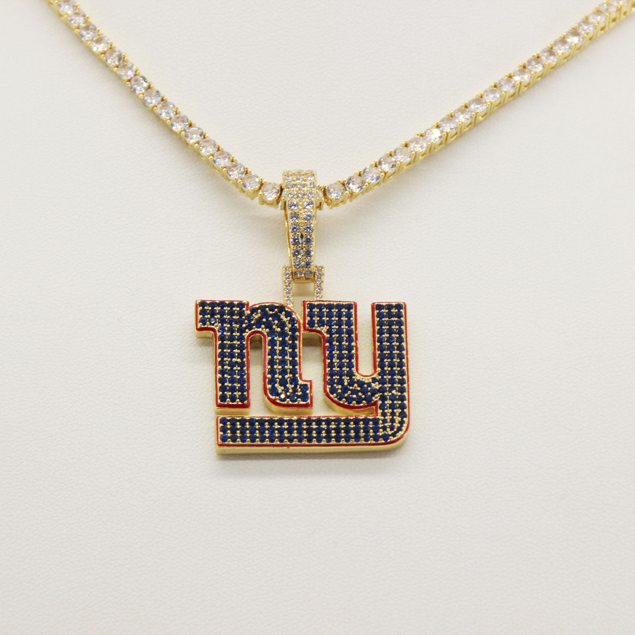 New York NY Emblem Pendant Necklace – Fan Gift Jewelry for Game Day & Holidays