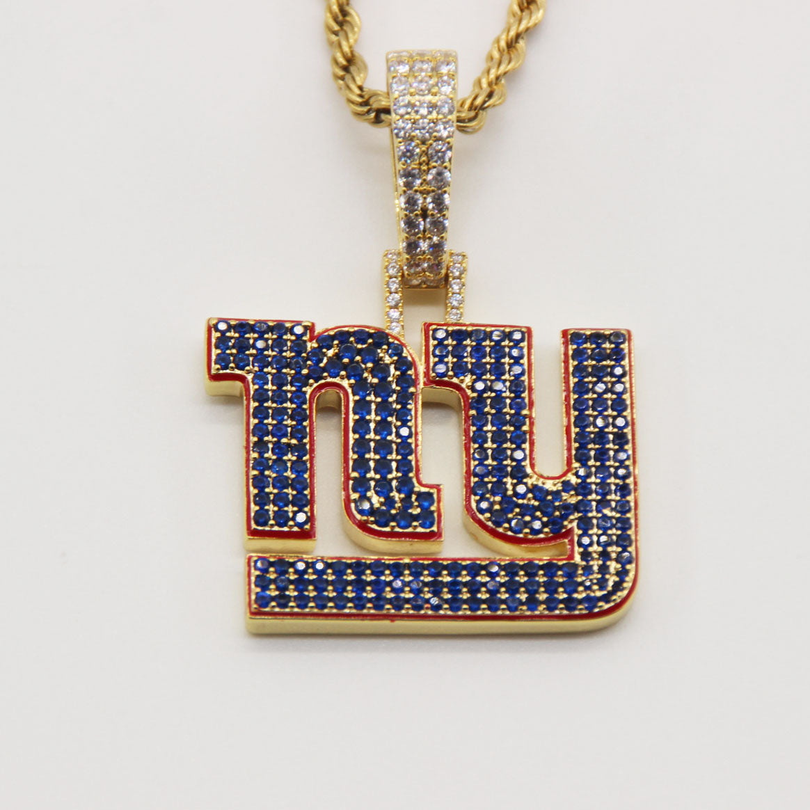 New York NY Emblem Pendant Necklace – Fan Gift Jewelry for Game Day & Holidays