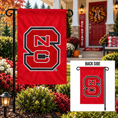 North Carolina State Garden Flag 2 Sided Applique Logo