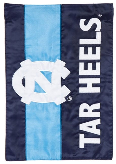 North Carolina Tar Heels Garden Flag 2 Sided Embellished
