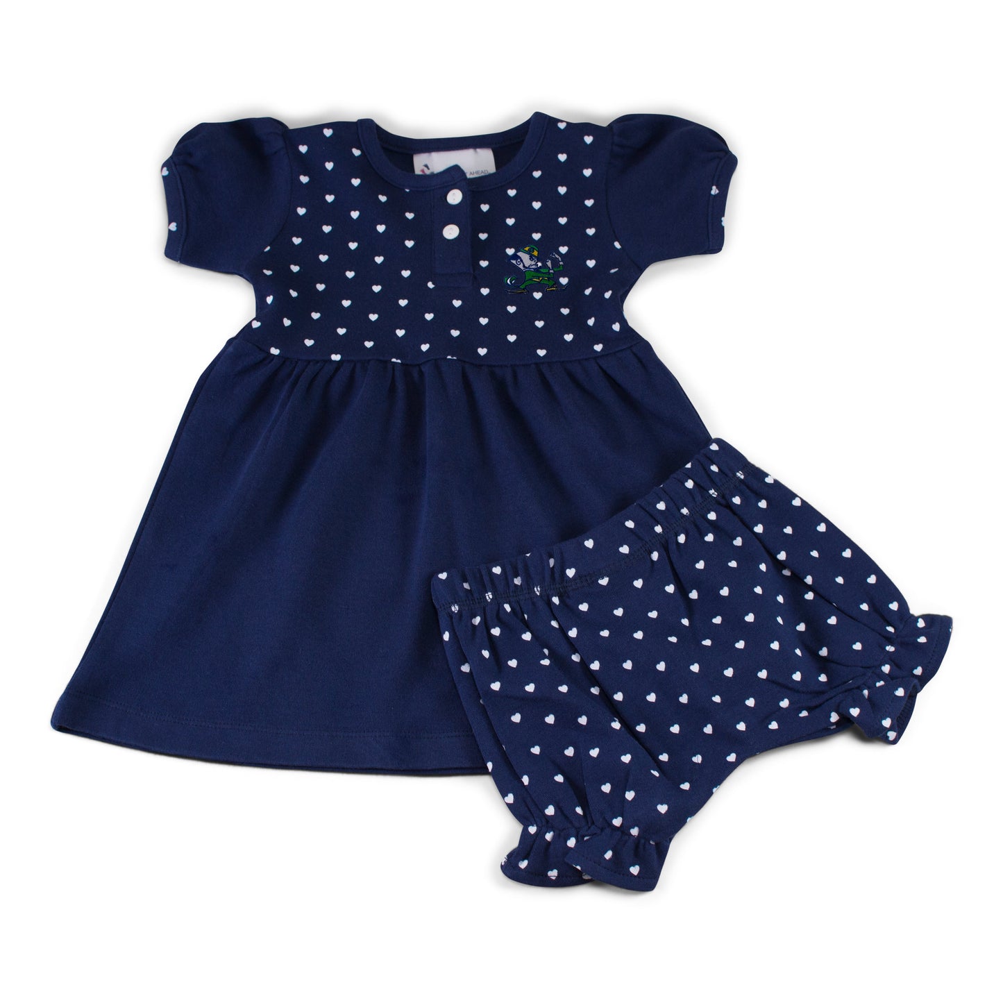 Notre Dame Girl's Heart Dress with Bloomers