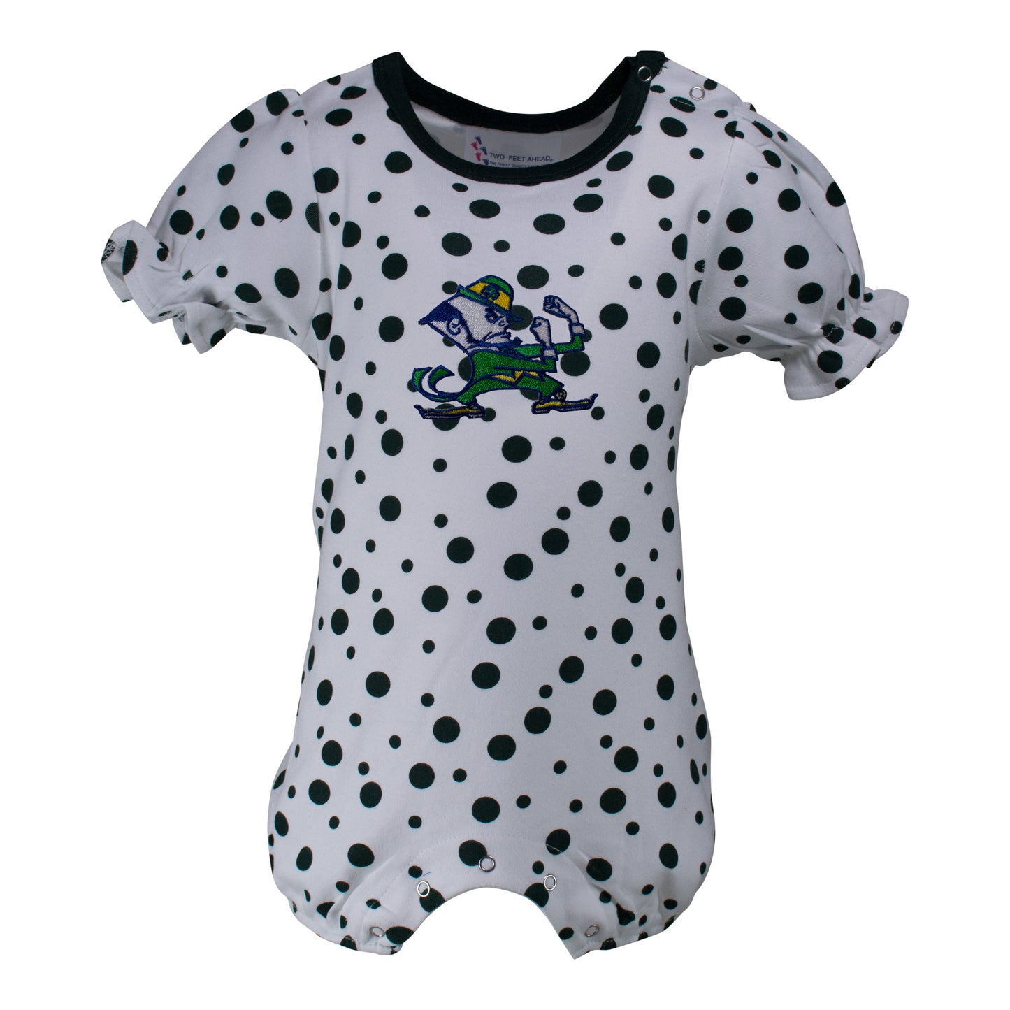 Notre Dame Polka Dot Girl's Romper
