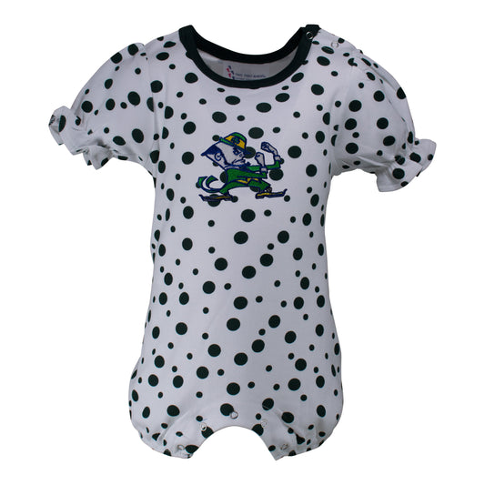 Notre Dame Polka Dot Girl's Romper