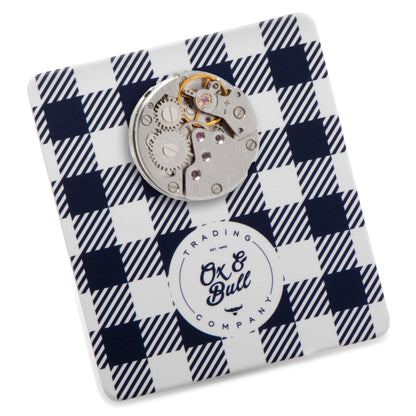 Open Edge Skeleton Watch Movement Lapel Pin