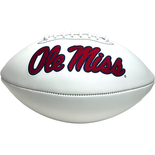 Ole Miss Rebels Embroidered Logo Signature Series Full Size Football
