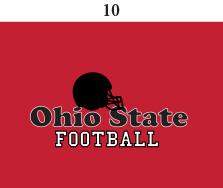 Ohio State Infant Lap Shoulder Creeper Print