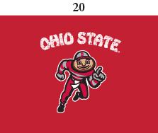 Ohio State Infant Lap Shoulder Creeper Print