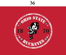 Ohio State Infant Lap Shoulder Creeper Print