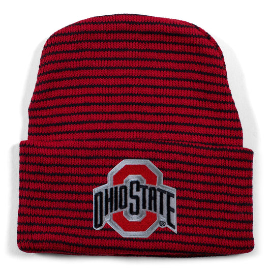 Ohio State Stripe Knit Cap