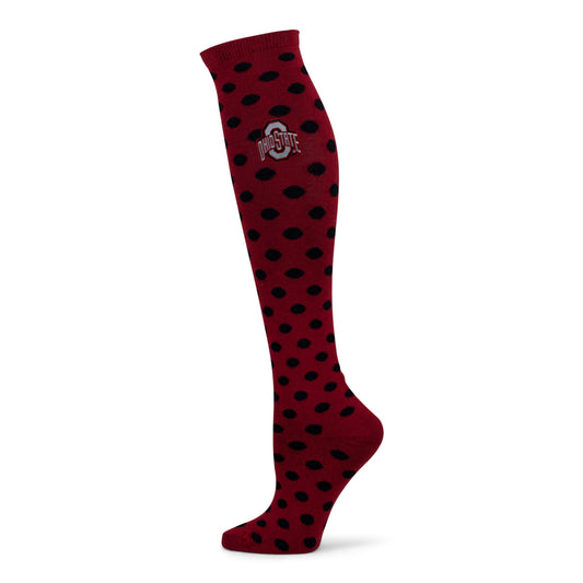 Ohio State Women's Polka Dot Knee High Sock