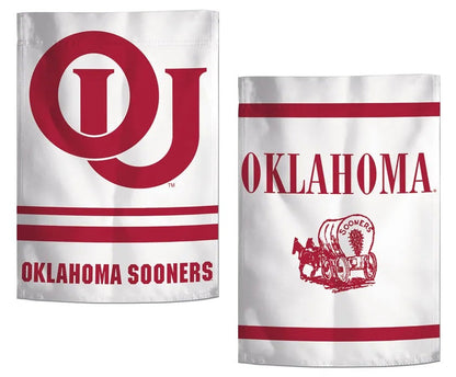 Oklahoma Sooners Garden Flag 2 Sided Vintage