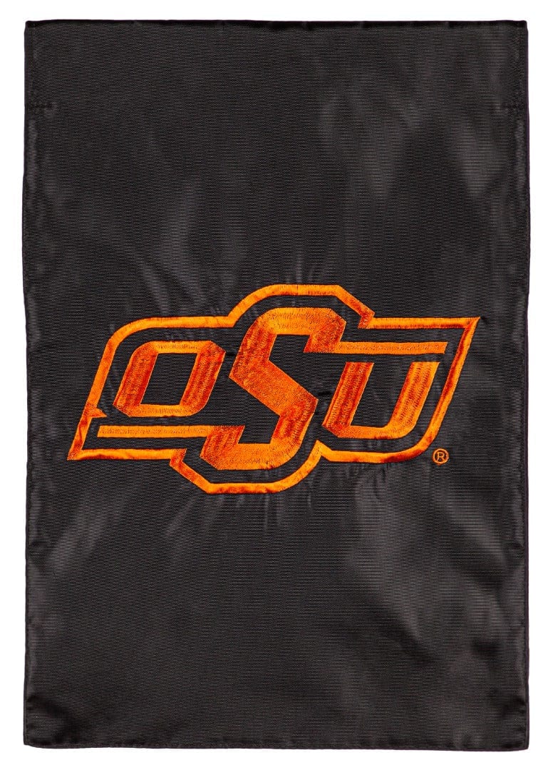 Oklahoma State University Garden Flag 2 Sided Applique Logo