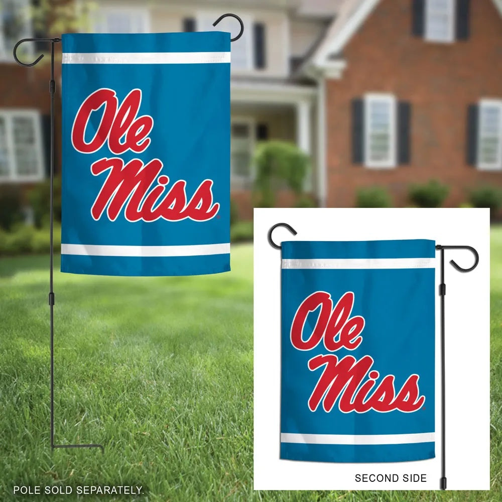 Ole Miss 2 Sided Garden Flag
