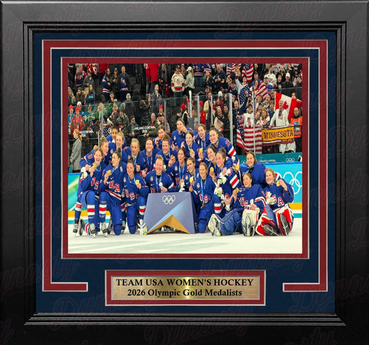 Team USA Women's Hockey 2026 Olympics Gold Medal Celebration 8" x 10" Framed Photo