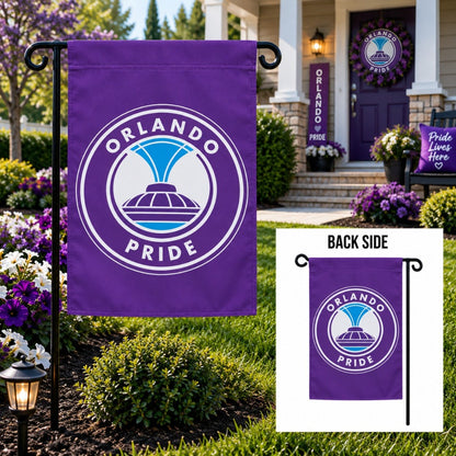 Orlando Pride Purple 2 Sided Garden Flag