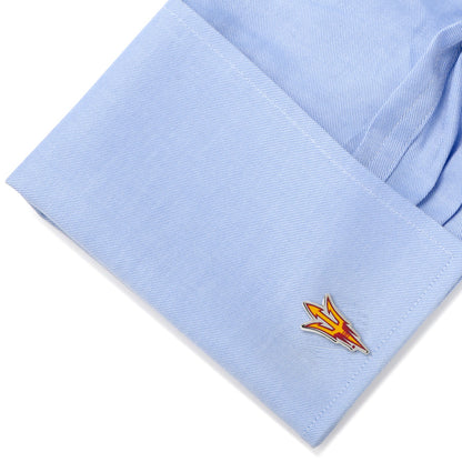 NCAA Arizona State University Sun Devils Pitchfork Cufflinks