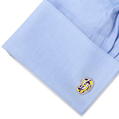 NCAA LSU Tiger's Eye Cufflinks