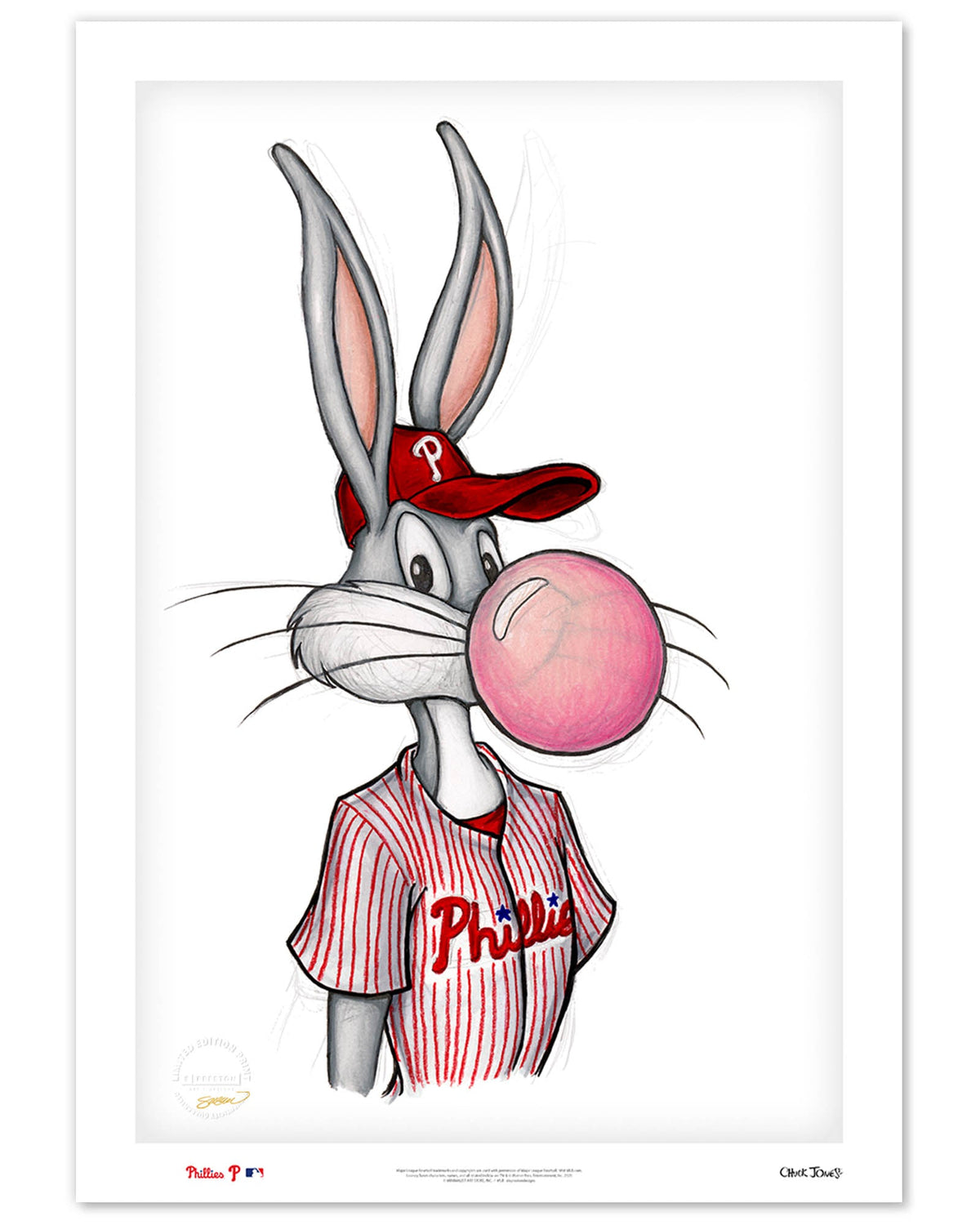 Bubblegum Bugs x MLB Phillies Limited Edition Art Print