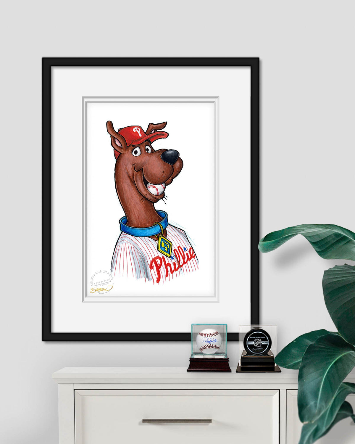 Scooby Doo x MLB Phillies Limited Edition Art Print