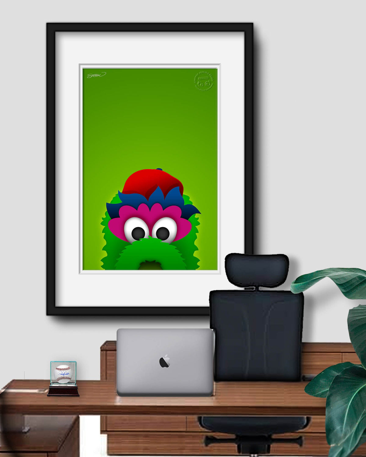Minimalist Phillie Phanatic