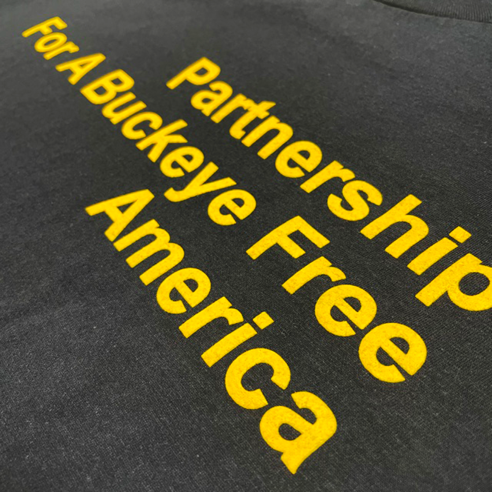Mens T-Shirt Partnership For A Buckeye Free America (Navy)