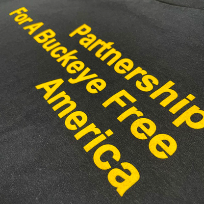 Mens T-Shirt Partnership For A Buckeye Free America (Navy)
