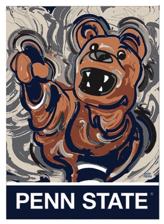 Penn State Garden Flag 2 Sided Justin Patten Logo