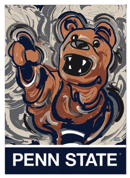 Penn State Garden Flag 2 Sided Justin Patten Logo