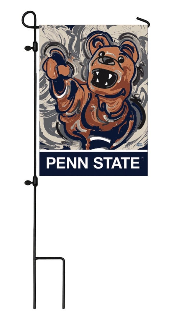 Penn State Garden Flag 2 Sided Justin Patten Logo