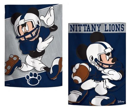 Penn State Garden Flag 2 Sided Mickey Mouse