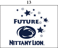 Penn State Infant Lap Shoulder Creeper Print