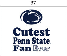 Penn State Infant Lap Shoulder Creeper Print