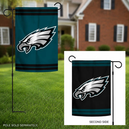 Philadelphia Eagles Logo 2 Sided Garden Flag