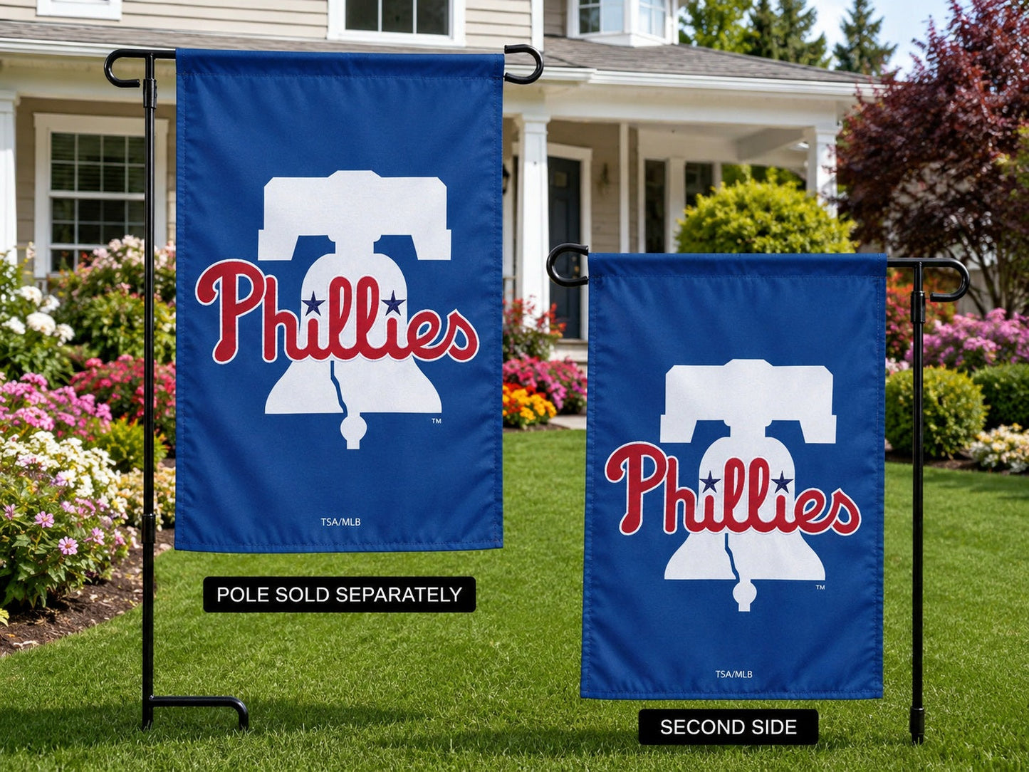 Philadelphia Phillies 2 Sided Garden Flag - Applique