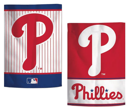Philadelphia Phillies 2 Sided Garden Flag Pinstripe P