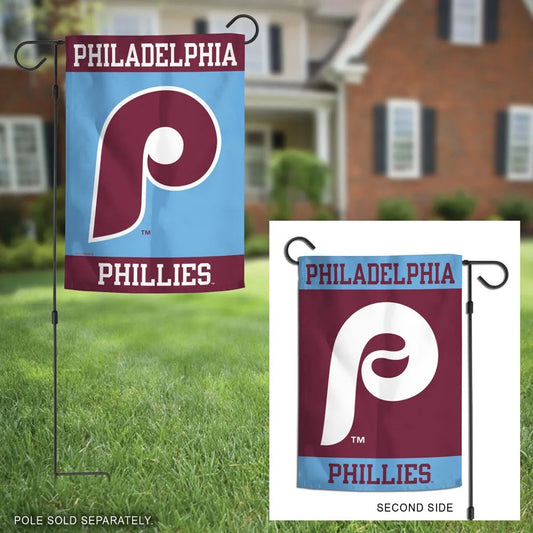 Philadelphia Phillies 2 Sided Retro Garden Flag