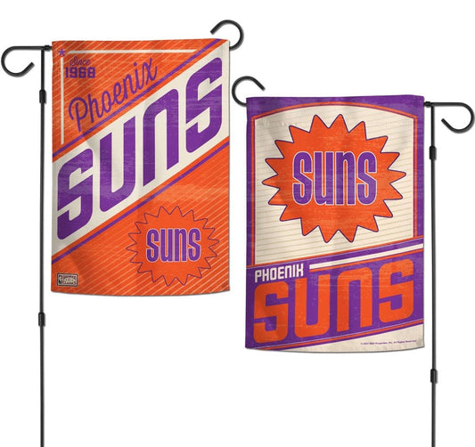 Phoenix Suns Garden Flag 2 Sided Retro Logo