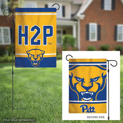 Pittsburgh Panthers Garden Flag 2 Sided Hail To Pittsburgh