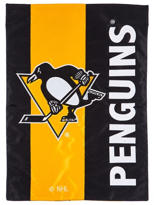 Pittsburgh Penguins 2 Sided Embellished Garden Flag