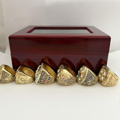 Pittsburgh Football Championship Rings Set (6 Rings) – Limited Edition Collectible Gift