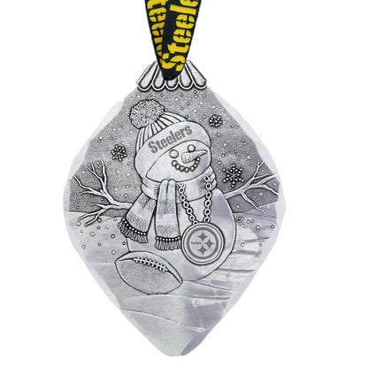 Pittsburgh Steelers Superfan Snowman Ornament
