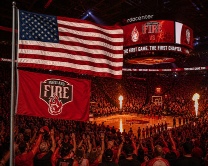 Portland Fire 2 Sided 3x5 Flag
