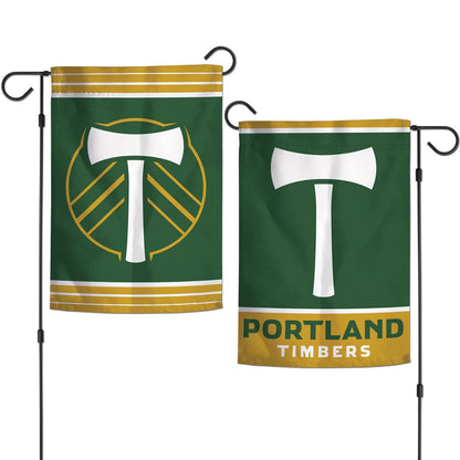 Portland Timbers Garden Flag 2 Sided Logo