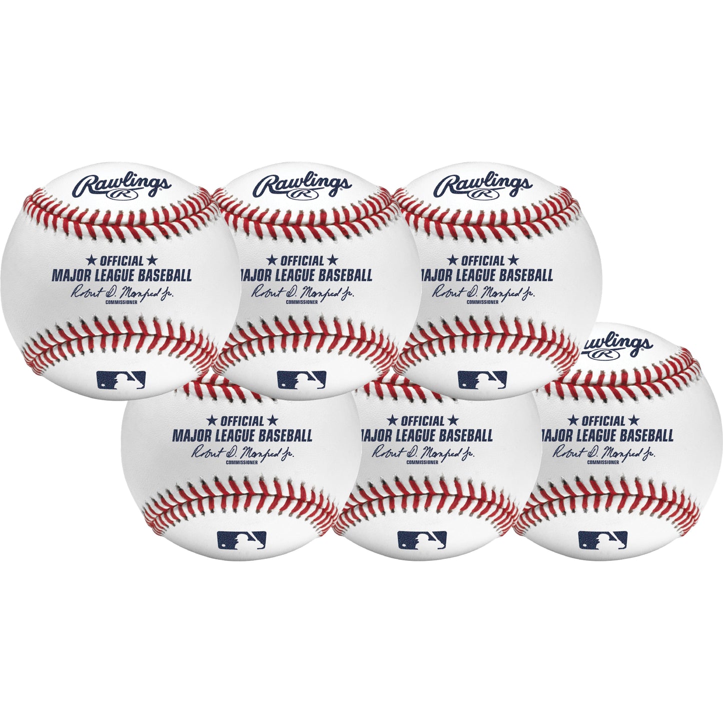 ROMLB Rawlings Official MLB Leather Game Baseball Robert Manfred - 6