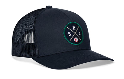 Seattle Trucker Hat  |  SEA X Baseball Snapback