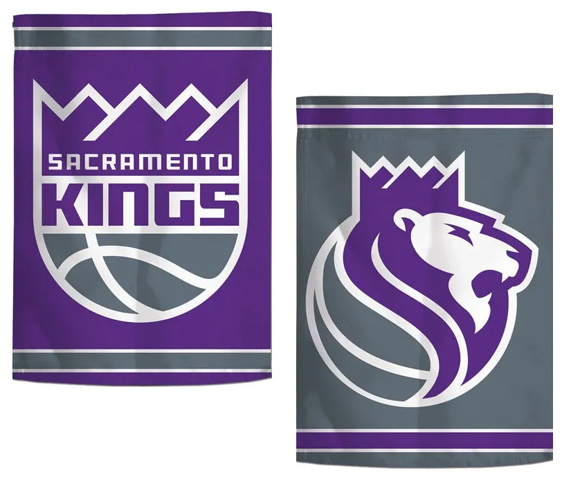 Sacramento Kings Garden Flag 2 Sided Double Logo
